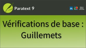 Vérifications de base : Vérifier les guillemets