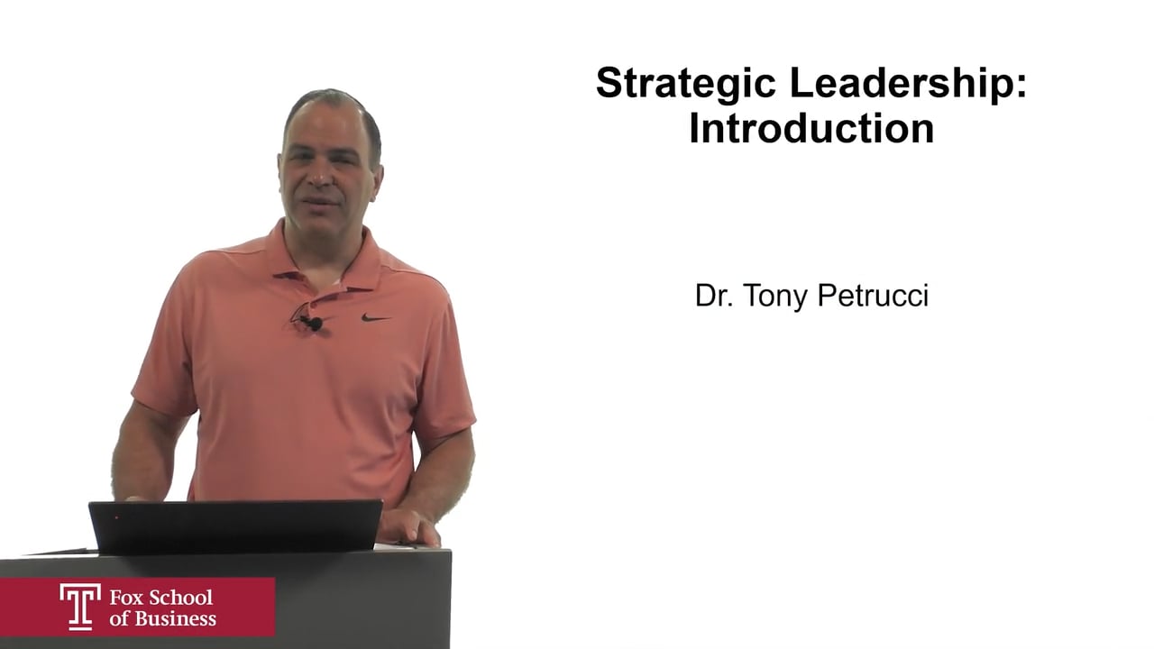 Strategic Leadership Intro