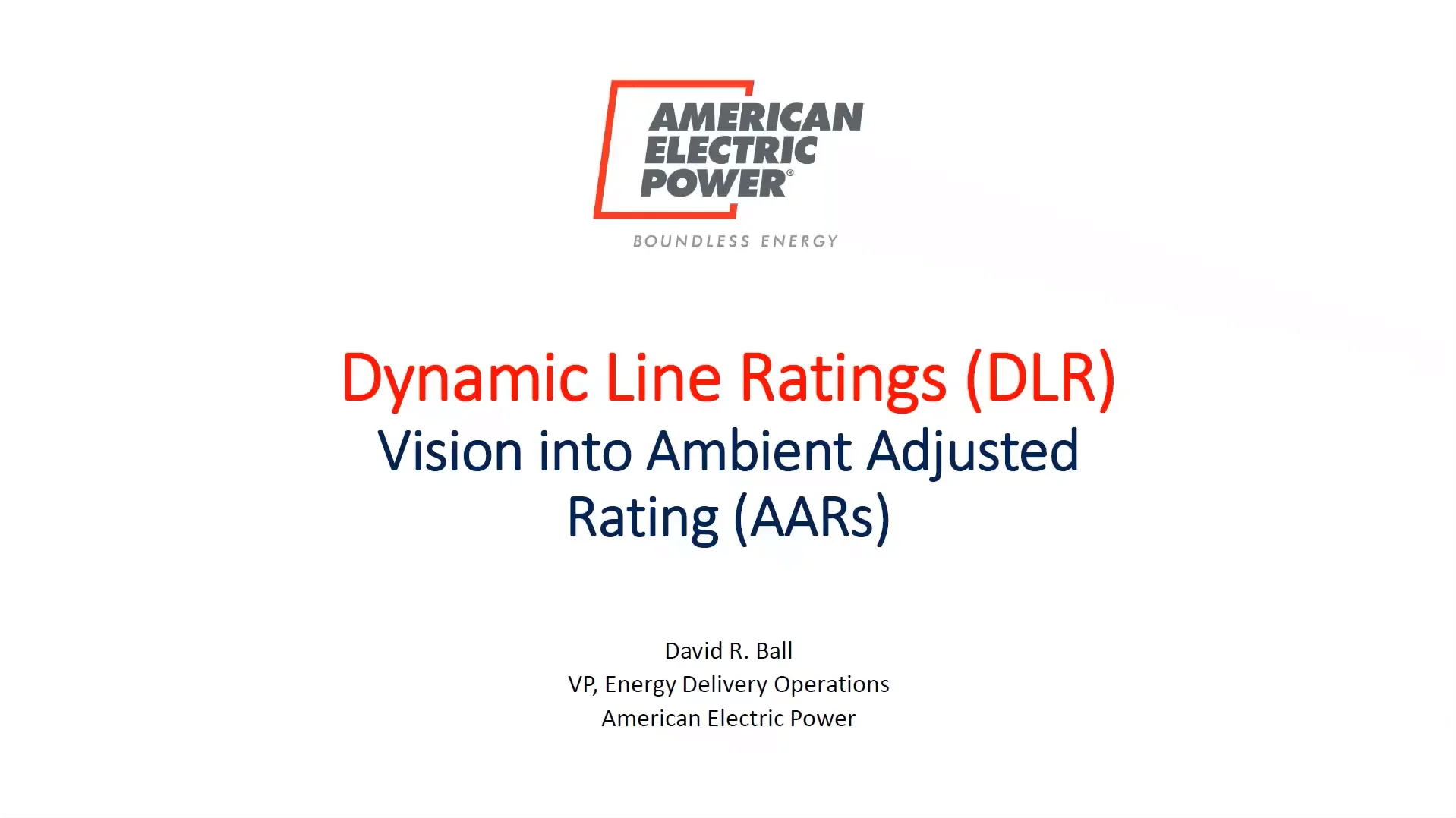 Dynamic Line Ratings by David R. Ball on Vimeo