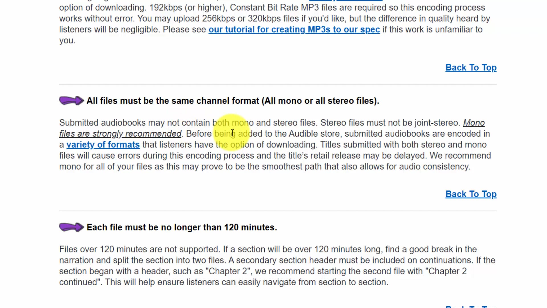 3 ACX Requirements Page on Vimeo