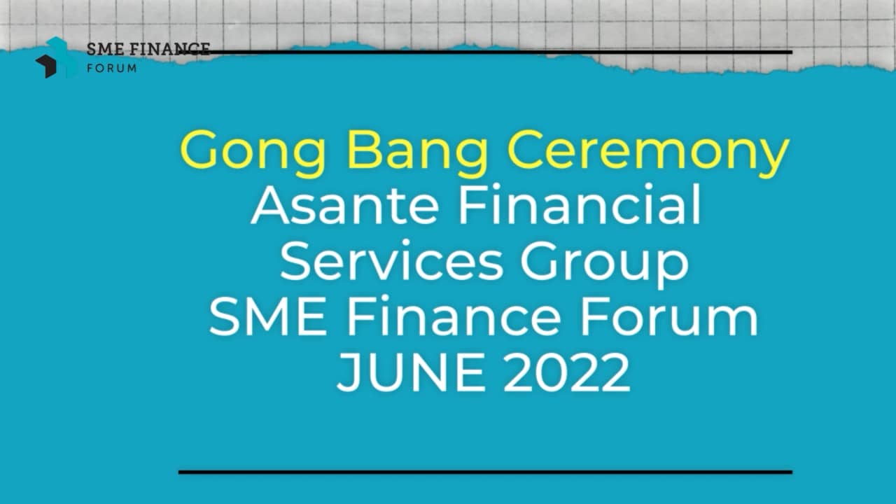 [GONG CEREMONY] to our newest member Asante Financial Services