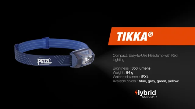 Petzl Tikka 350 Lumens LED Headlamp - Blue