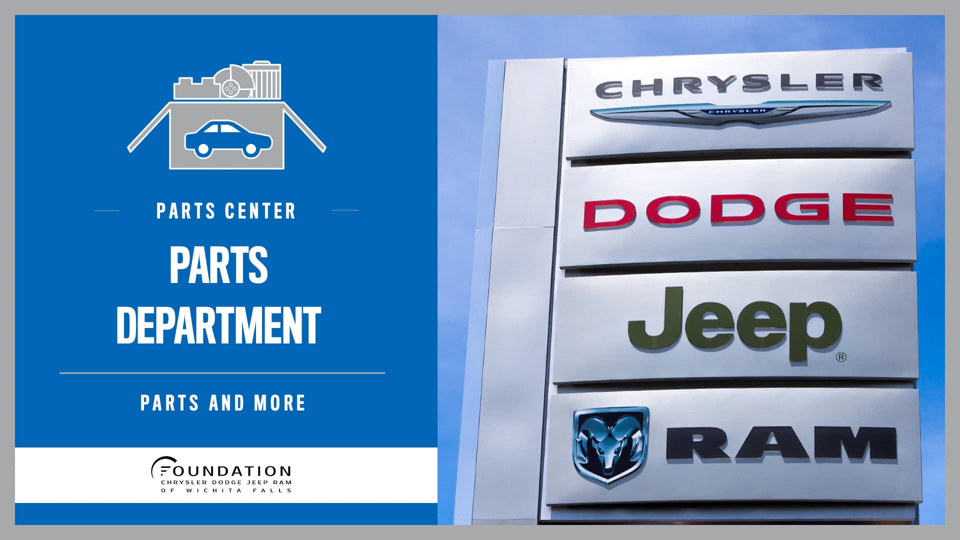 CDJR Parts Department Wichita Falls, TX // Foundation CDJR of Wichita