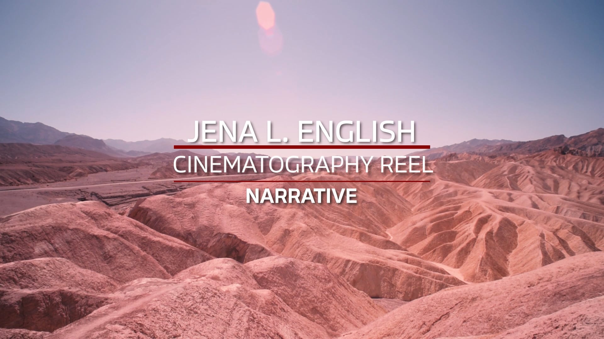 Cinematography – Narrative