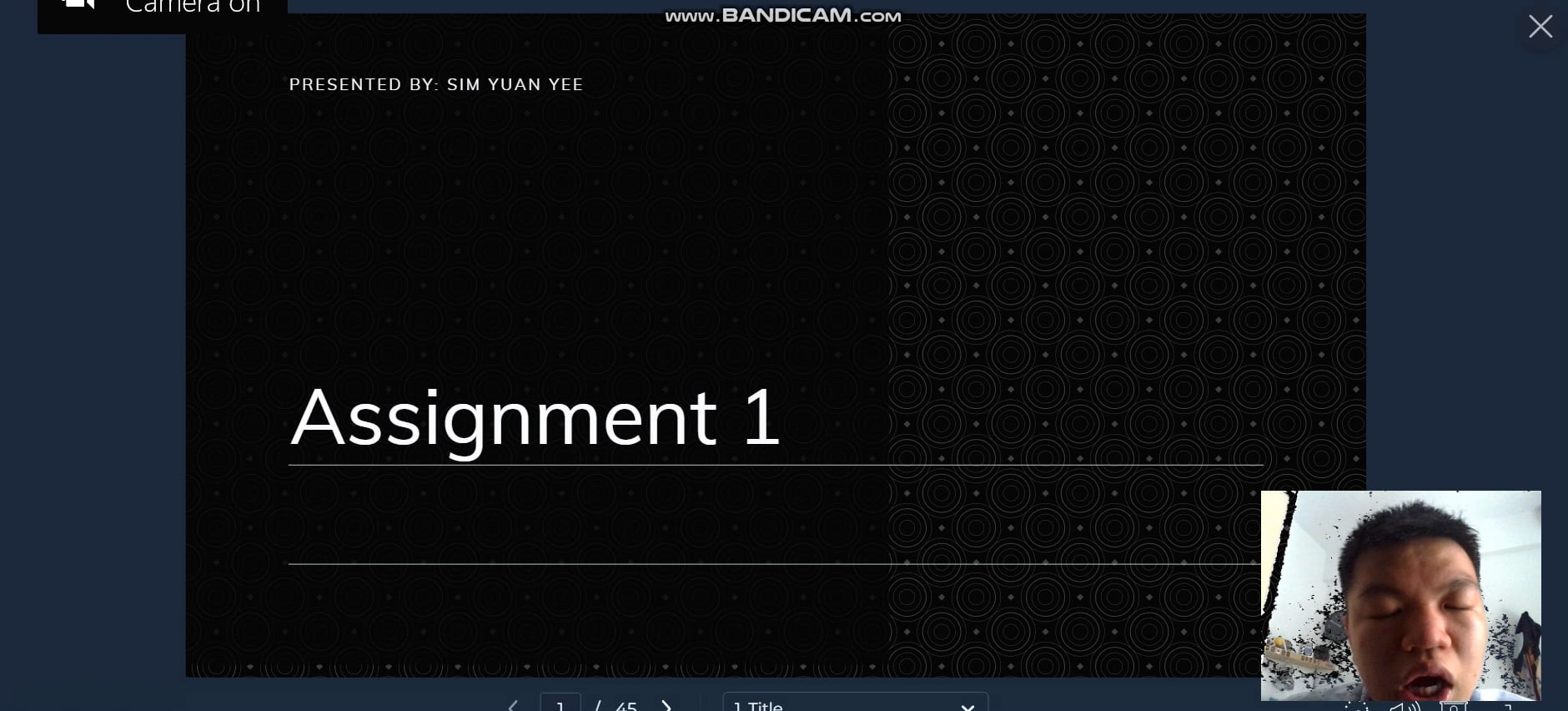 Assignment 1 Presentation on Vimeo