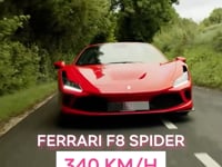 Essai détaillé Ferrari F8 SPIDER 340 km h SANS TOIT