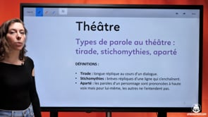 video : les-types-de-parole-au-theatre-tirade-stichomythies-aparte-3519