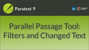 Parallel Passages: Filters and Changed Text