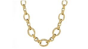 14kt Yellow Gold Double-Oval Link Necklace