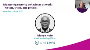 Monday 13 June 2022 - Measuring security behaviours at work: The tips, tricks, and pitfalls!