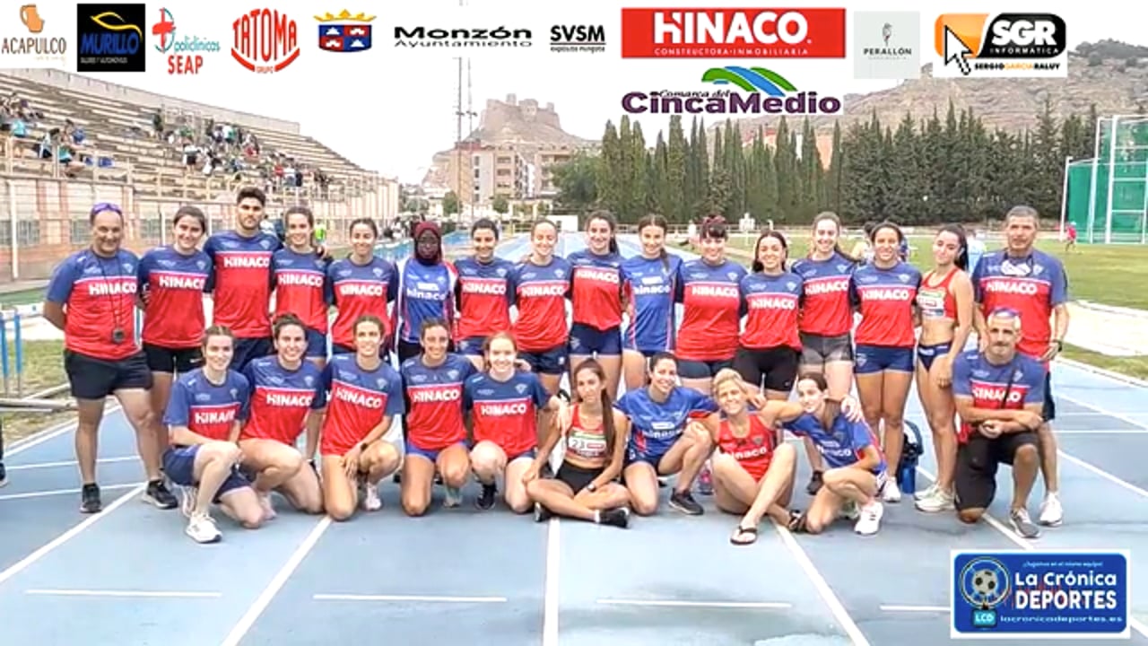 LOS EQUIPOS MASCULINO Y FEMENINO DEL CA HINACO MONZÓN  NO PUDIERON LOGRAR LA PERMANENCIA EN LA 1ª DIVISIÓN DE ATLETISMO