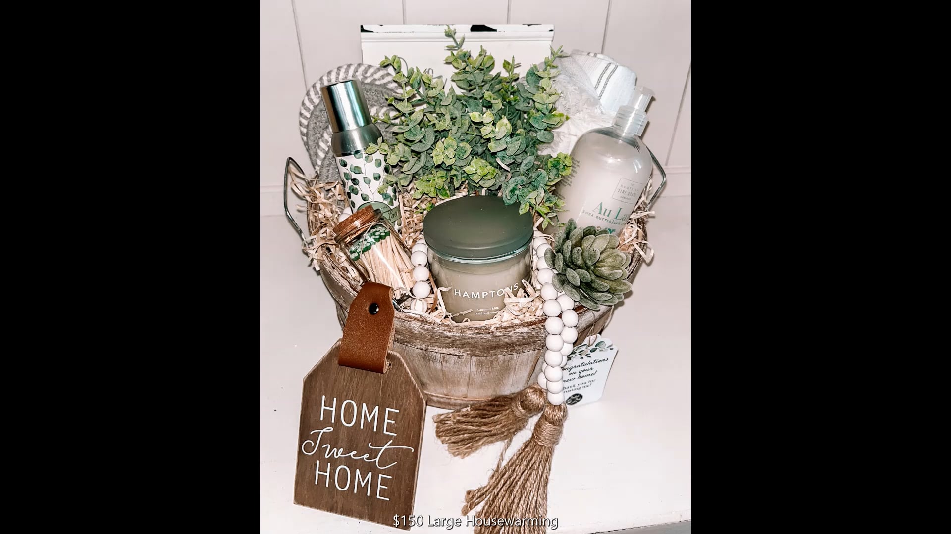 Custom Gift Basket, New Home Housewarming Gift Personalized