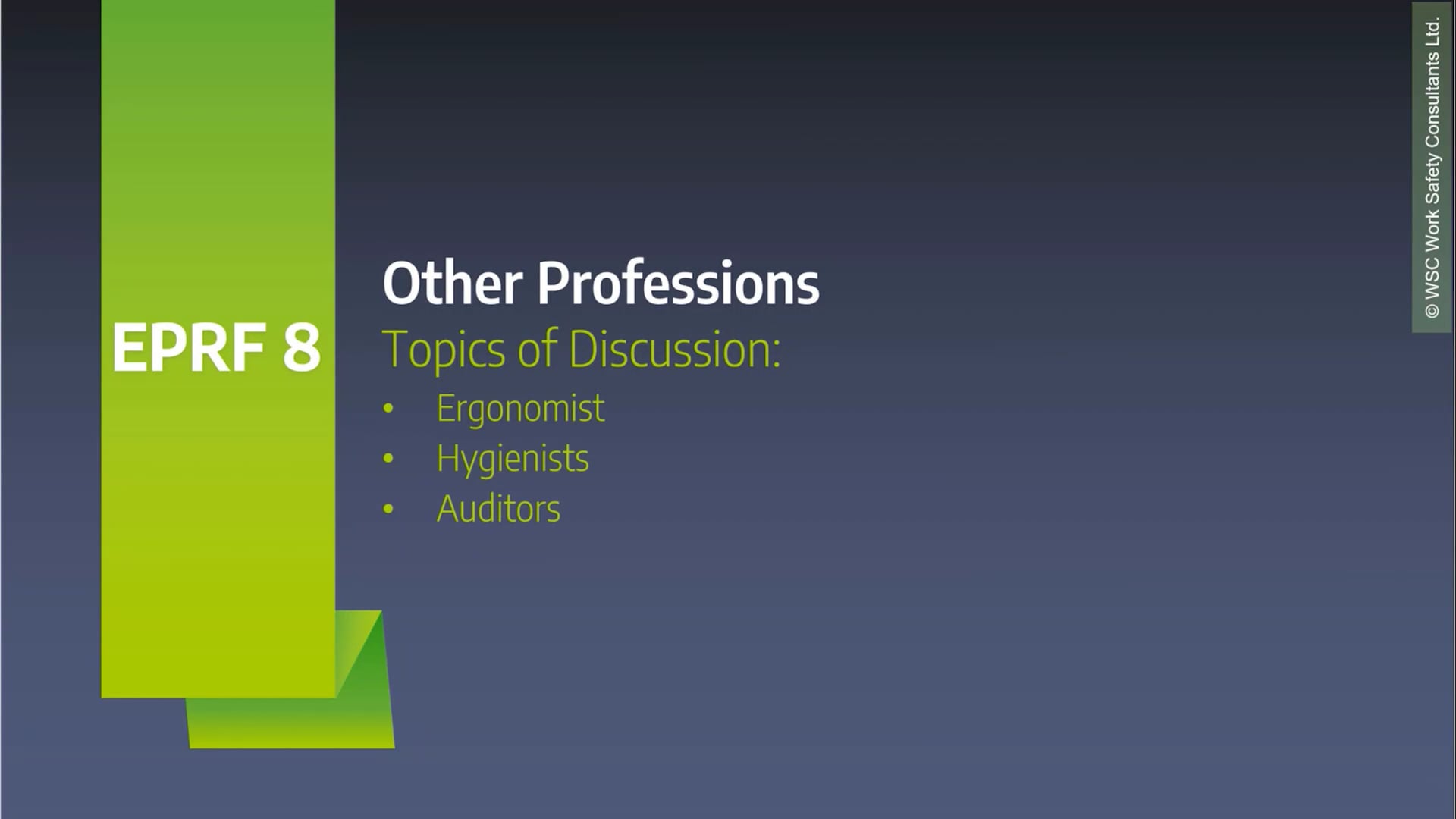 EPRF 8 - Other Professions on Vimeo