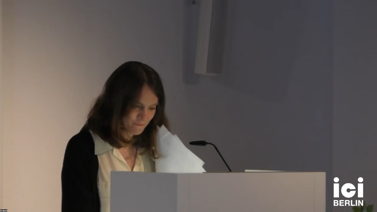 Talk by Özgün Eylül İşcen
