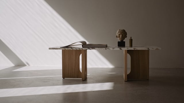Androgyne Lounge Table, Calacatta Viola