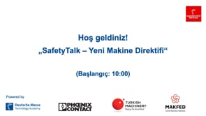 SAFETY.TALK - Yeni AB Makine Direktifi (TR)