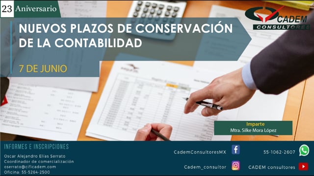 Nuevos plazos de conservación de la contabilidad