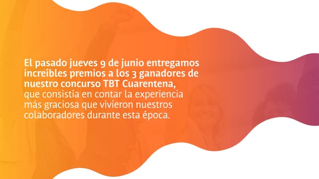 ¡Conoce los premios de nuestros ganadores - Concurso TBT Pandemia!