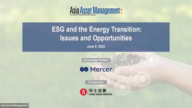 ESG and the Energy Transition