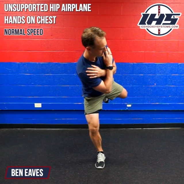 Unsupported Hip Airplane - Hands On Shoulders