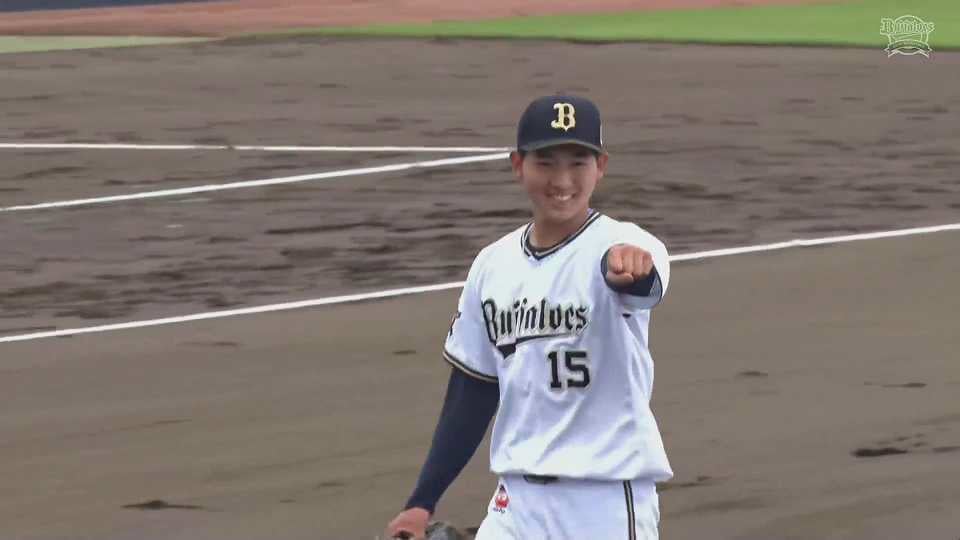 【ファーム】バファローズのドラフト1位ルーキー・椋木蓮が6回1失点の好投!! 2022年6月15日 オリックス・バファローズ 対 広島東洋カープ