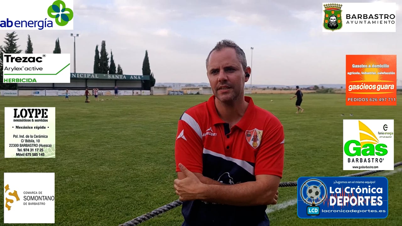 JOEL BORBÓN (Entrenador Barbastro Somontano) CD Valfonda 6-7 UDB Somontano / Jornada 6 / Play Off de Ascenso a 1ª Regional "La próxima temporada no seré el entrenador, necesito descansar un tiempo" Fuente Entrevista: Adil Campo