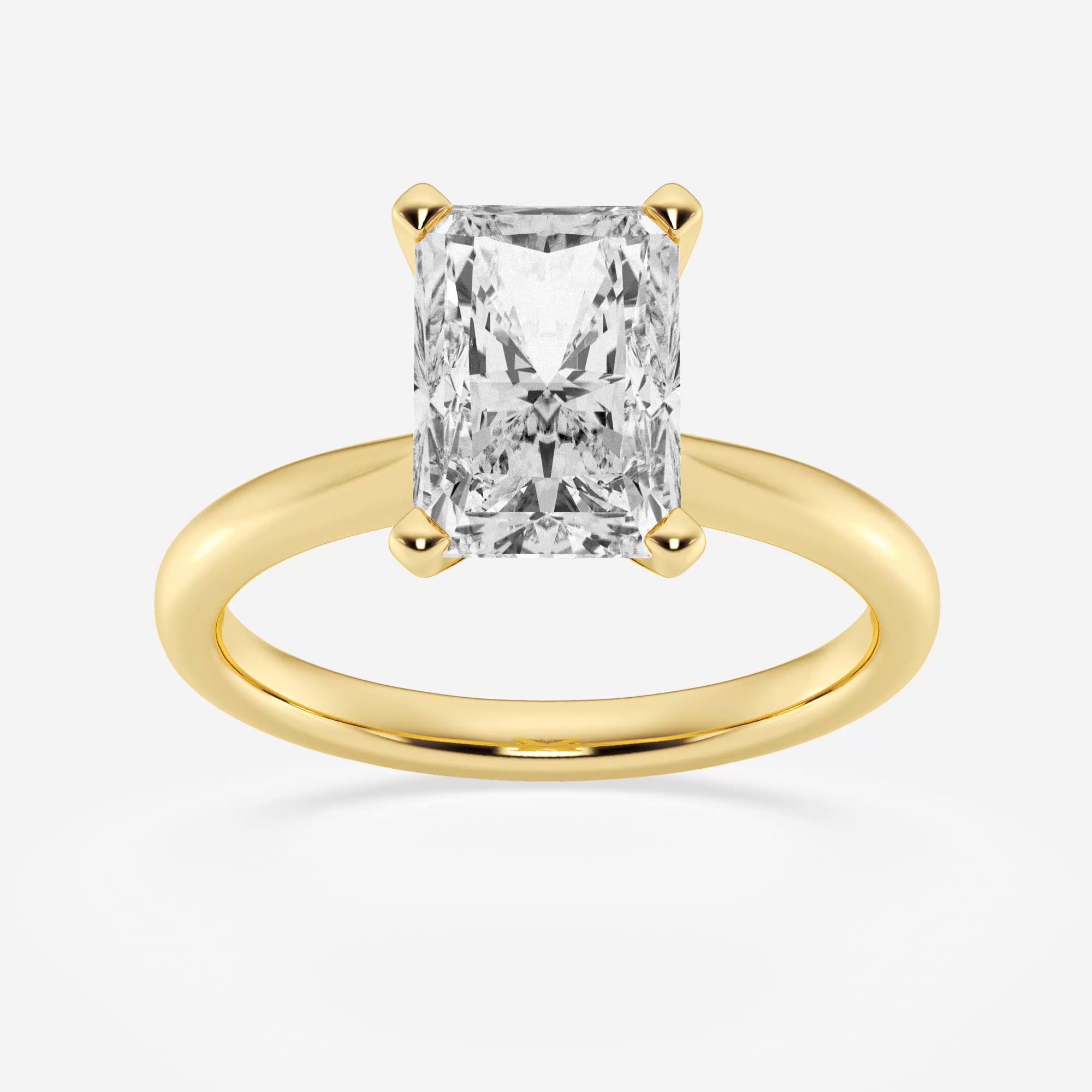 product video for 2 ctw Radiant Lab Grown Diamond Petite Solitaire Engagement Ring