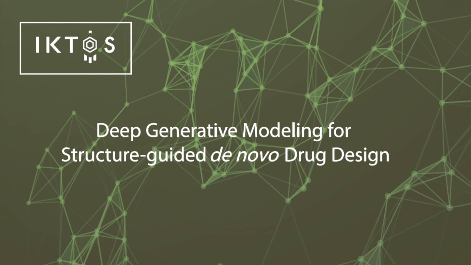 Poster video deep generative modeling for structure guided de novo drug