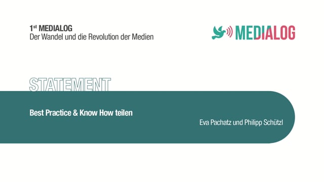 Medialog Interview Eva Pachatz & Philipp Schütze