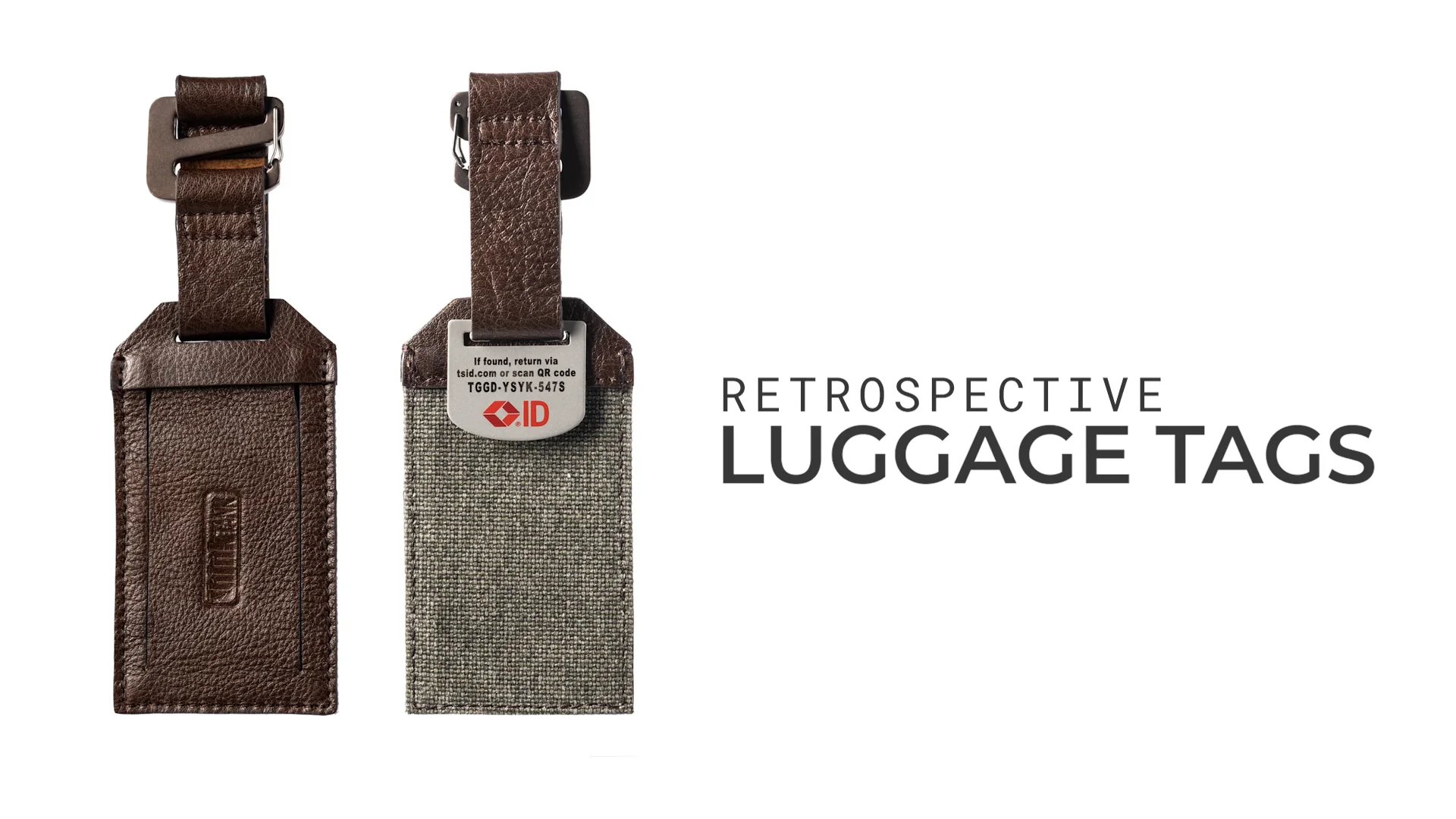 Retrospective® Luggage Tag with Travel Sentry ID – Think