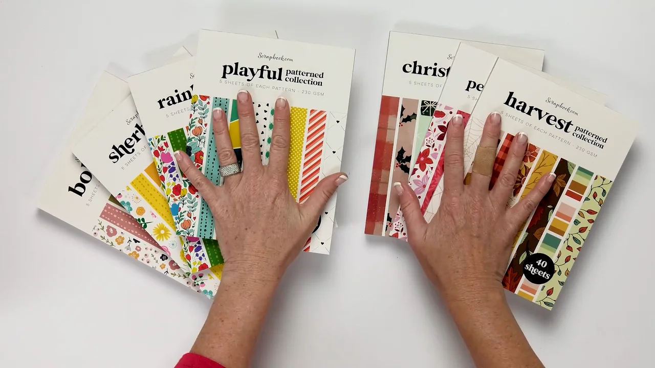 Scrapbook.com - Sherbet - Patterned Cardstock Paper Pad
