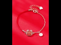 Red String Silver Chain Chinese Zodiac Bracelet