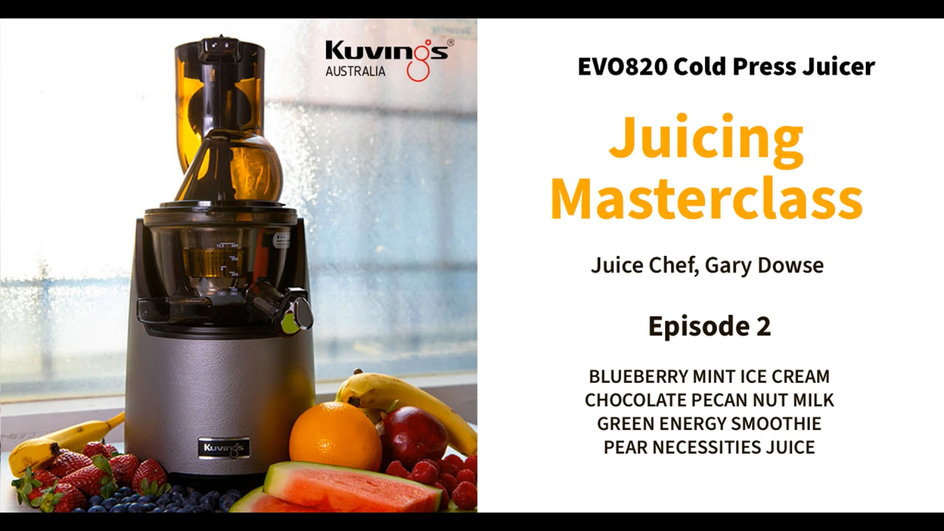 Kuvings whole clearance slow juicer evo820