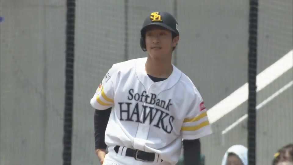 【ファーム】復帰後初打点‼ ホークス・柳町達が先制の2点タイムリーヒットを放つ‼ 2022年6月16日 福岡ソフトバンクホークス 対 中日ドラゴンズ