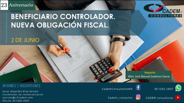 Beneficiario Controlador. Nueva Obligación Fiscal.