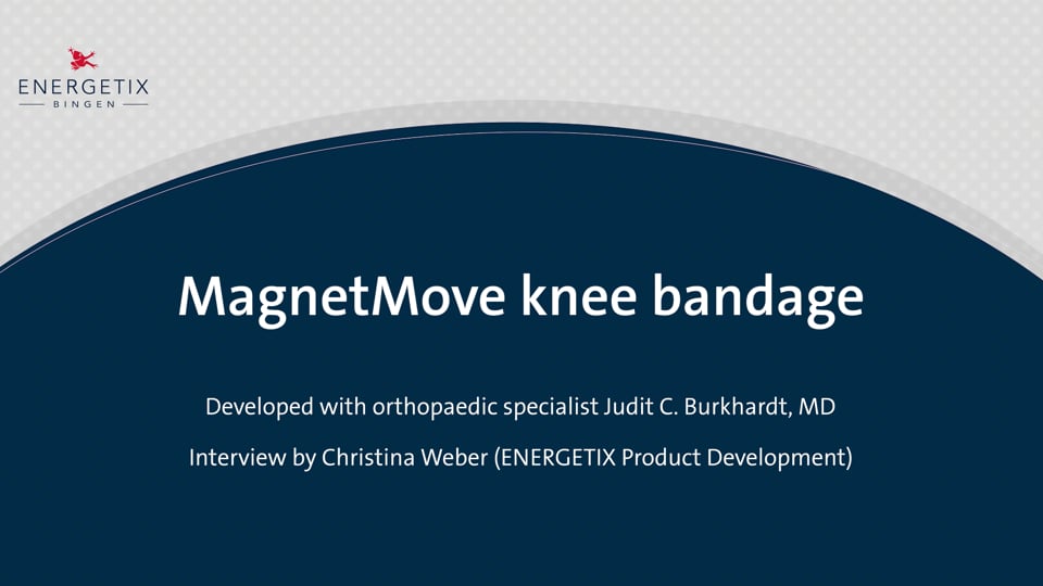 ENERGETIX Interview knee bandage MagnetMove