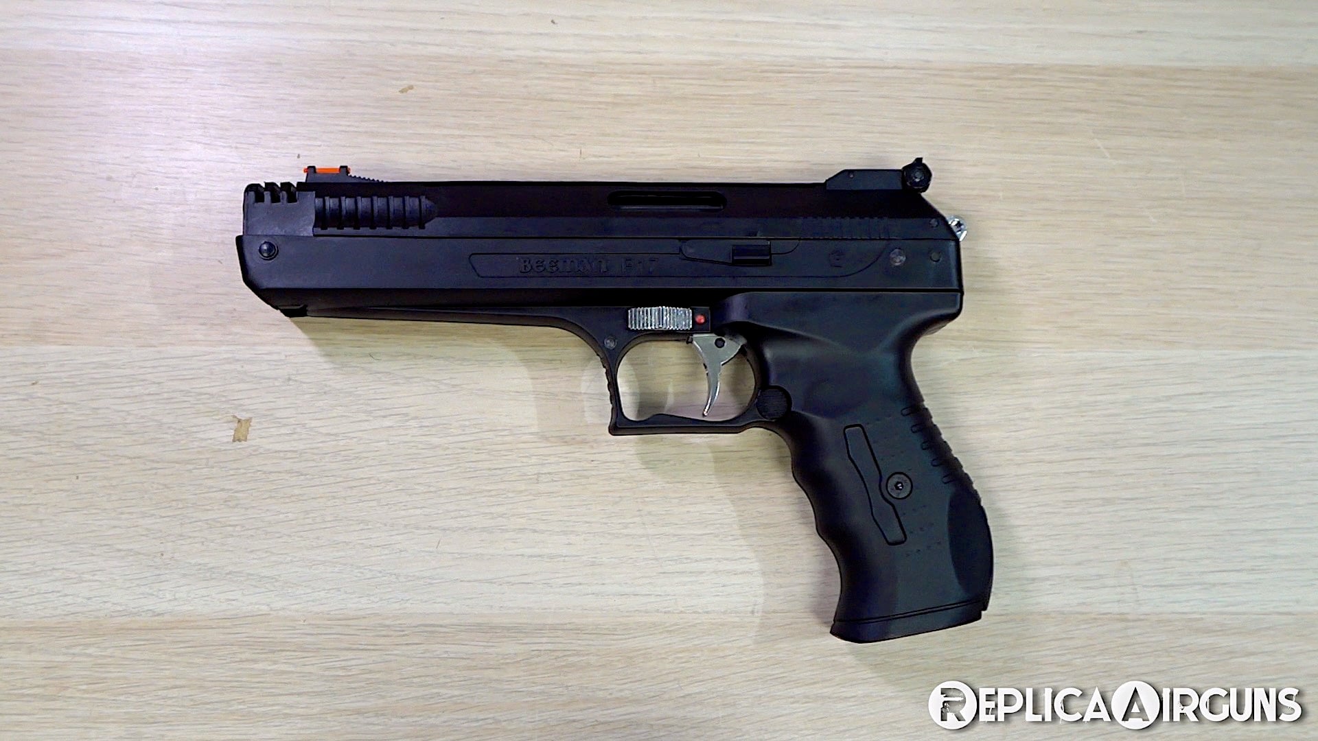 Beeman P17 2004 Single Stroke .177 Caliber Pellet Pistol Table Top Review