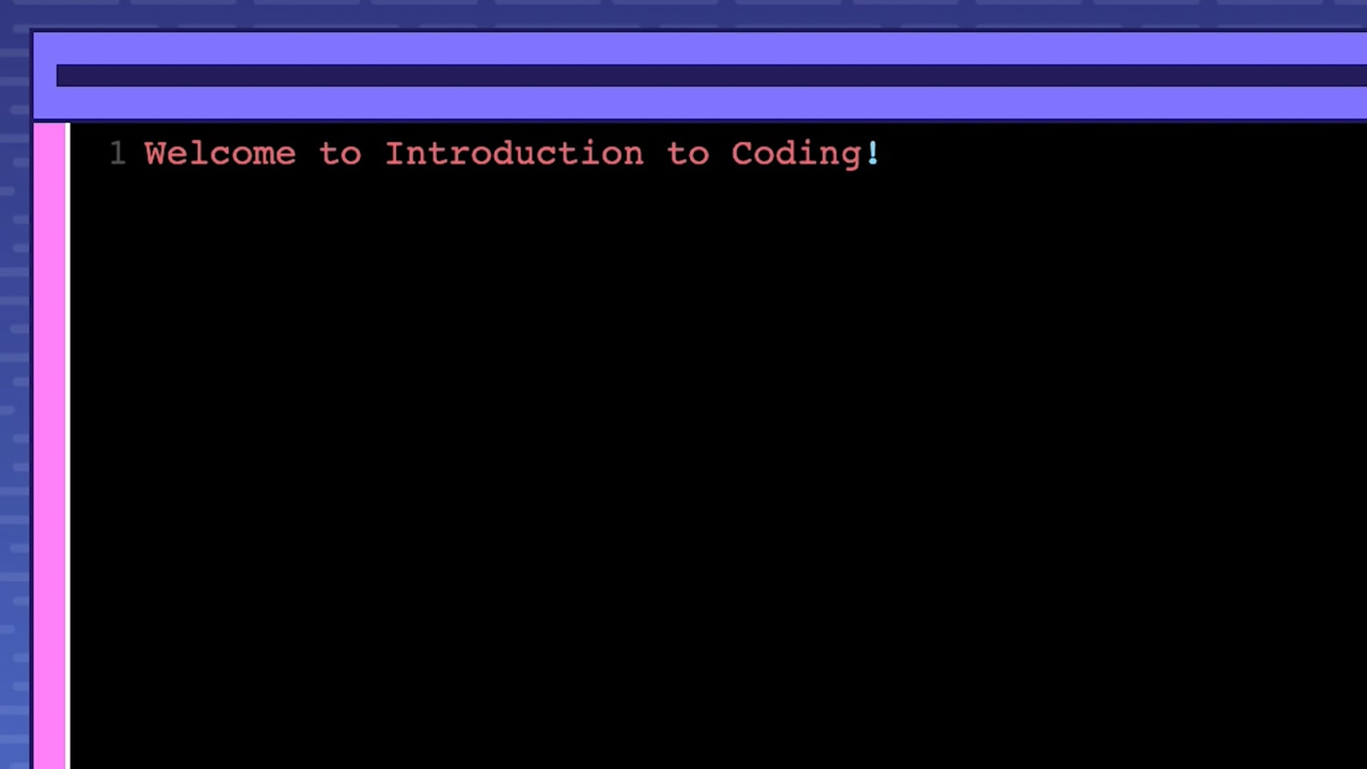Introduction to Coding