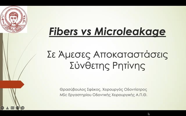 Fibers vs Microleakage Σε Άμεσες Αποκαταστάσεις Σύνθετης Ρητίνης.
