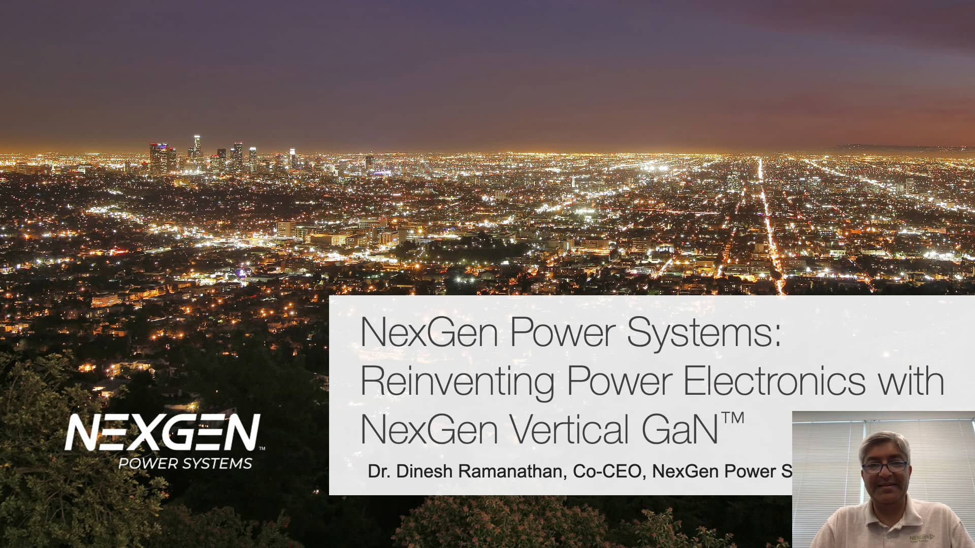 (WB11) Reinventing Power Electronics NexGen Power Systems with