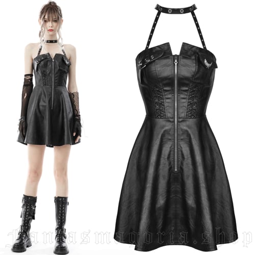 Deadly Doll Faux Leather Dress video