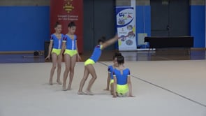 Les gimnastes escalenques preparades per a la final nacional d'Amposta