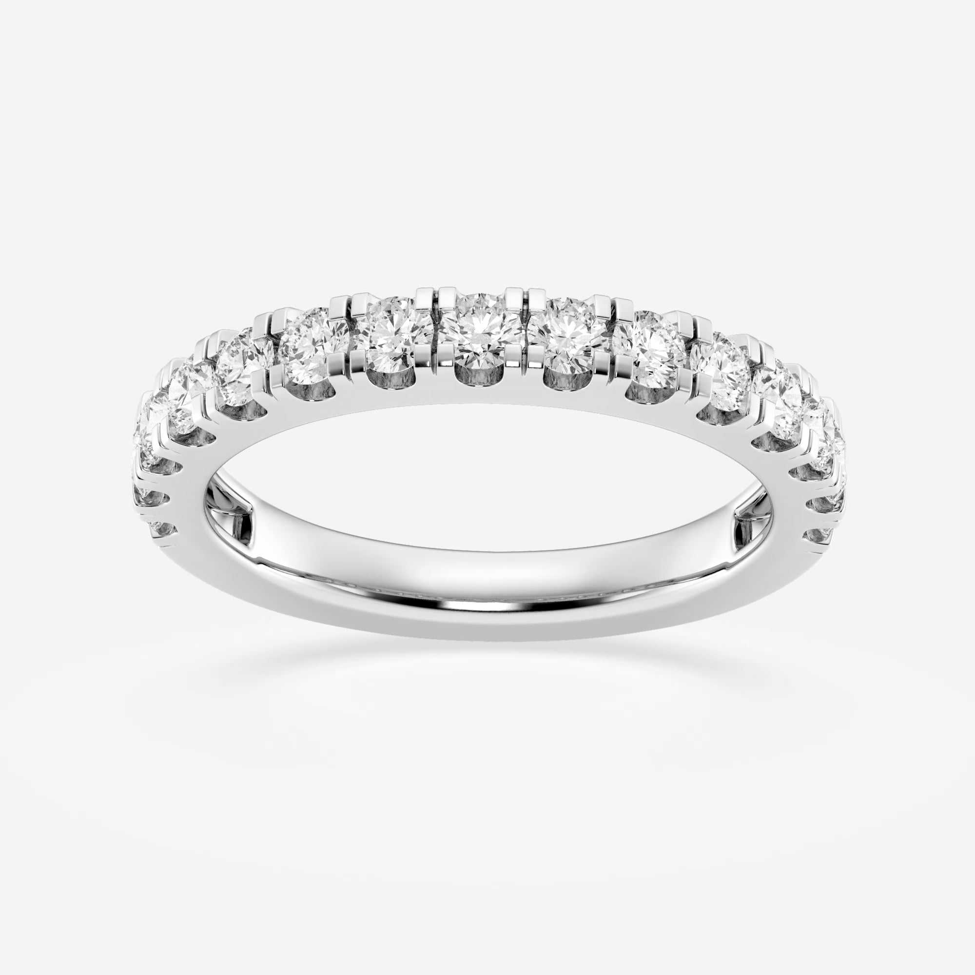 product video for 3/4 ctw Round Lab Grown Diamond Prong Set Wedding Band