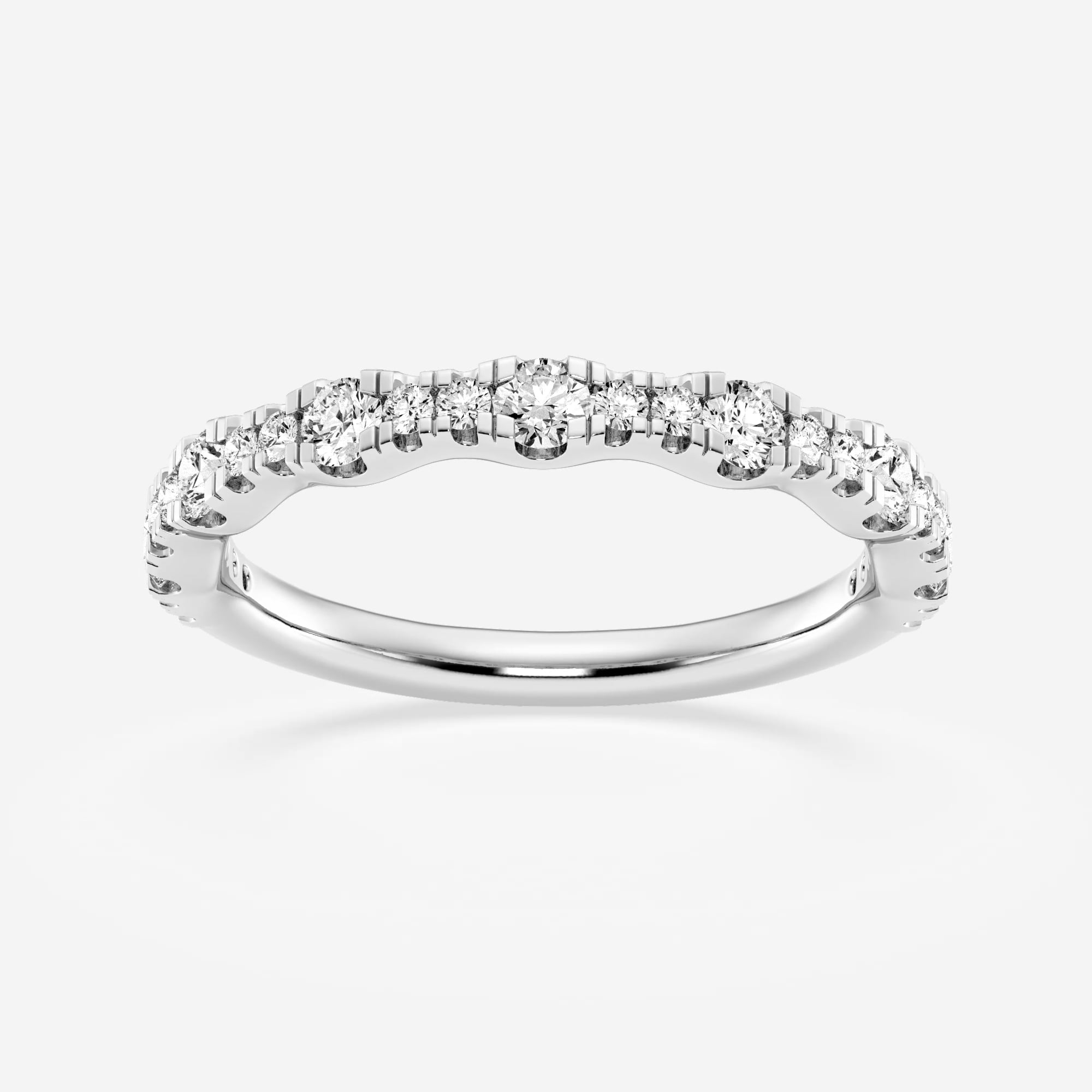 product video for 1/3 ctw Round Lab Grown Diamond Prong Set Wedding Band