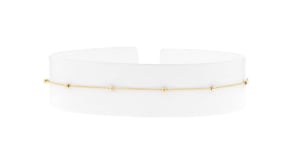 2mm 14kt Yellow Gold Diamond-cut Bead Station Anklet