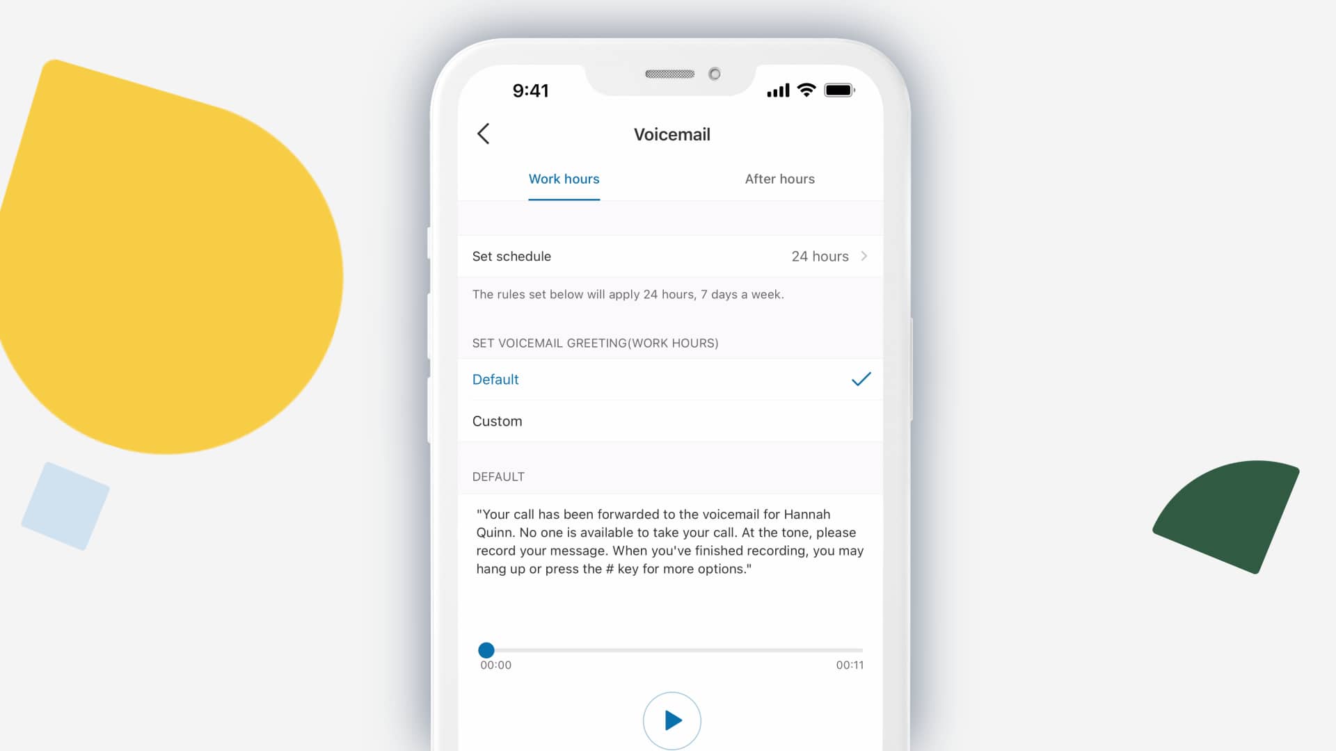 Voicemail setup in the RingCentral mobile app on Vimeo