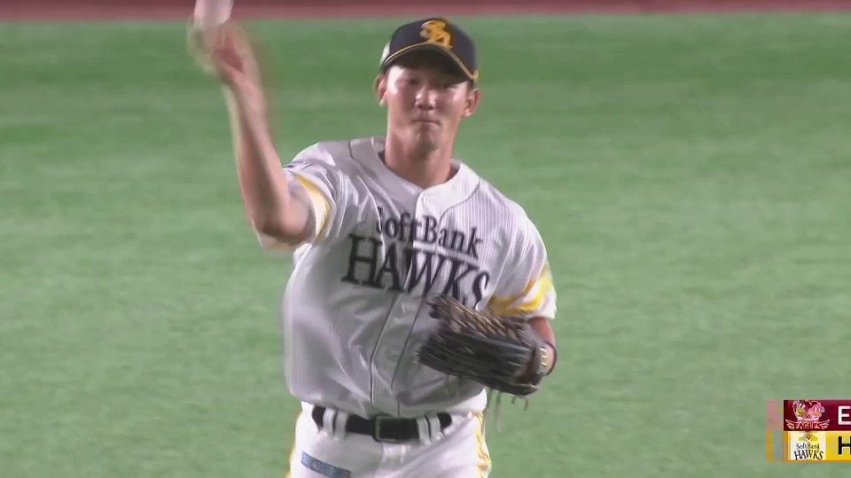 【1回表】先制点を防ぐ!! ホークス・正木智也のスライディングキャッチ!! 2022年6月18日 福岡ソフトバンクホークス 対 東北楽天ゴールデンイーグルス