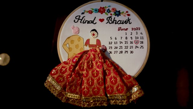 Still from Hinal & Bhavik next day edit by Happy Soul Films, Toronto wedding videographers