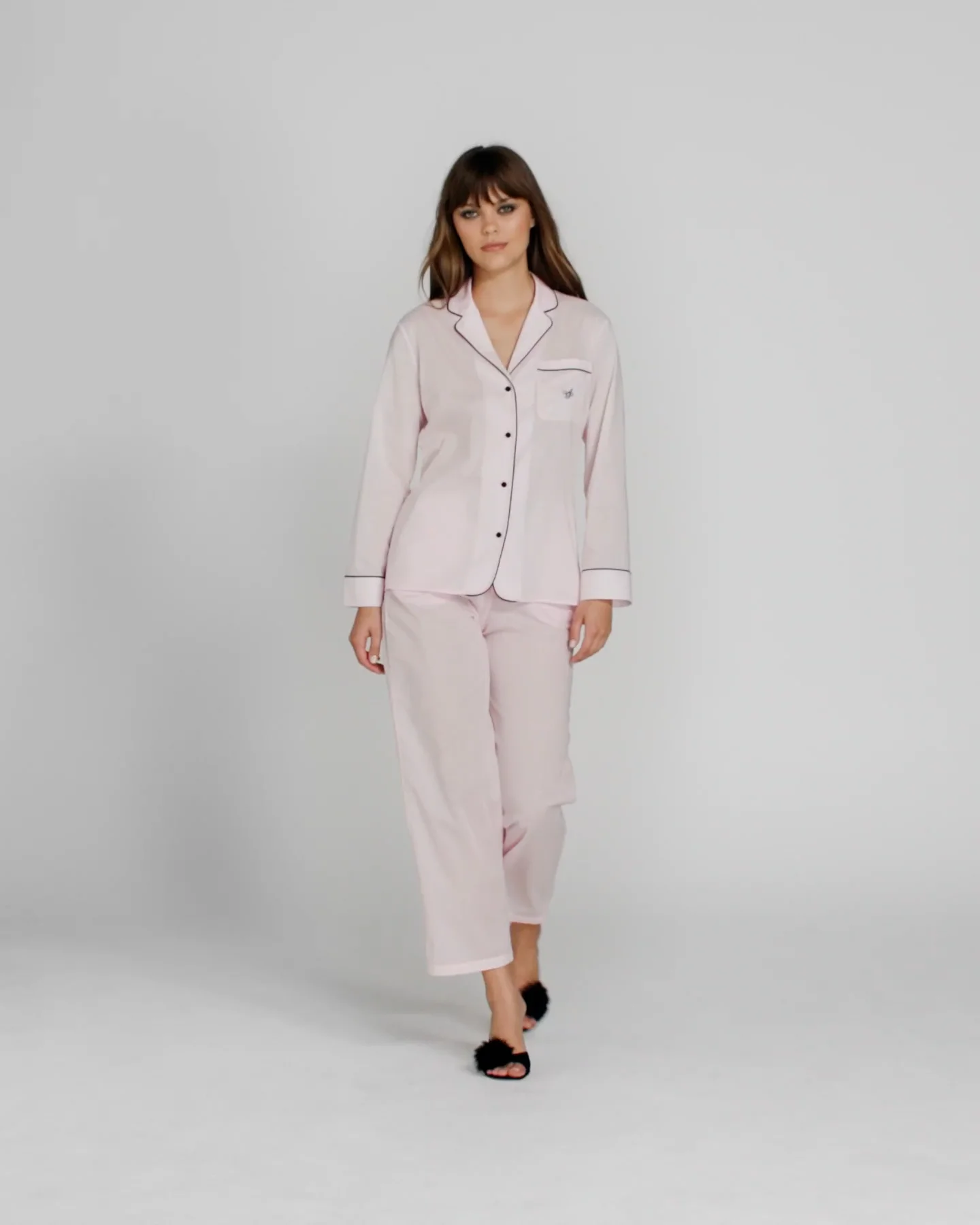 【AGENT PROVOCATEUR】ap filipa pj set ld00 Filipa Long PJ Set in Pink | By Agent Provocateur Sale