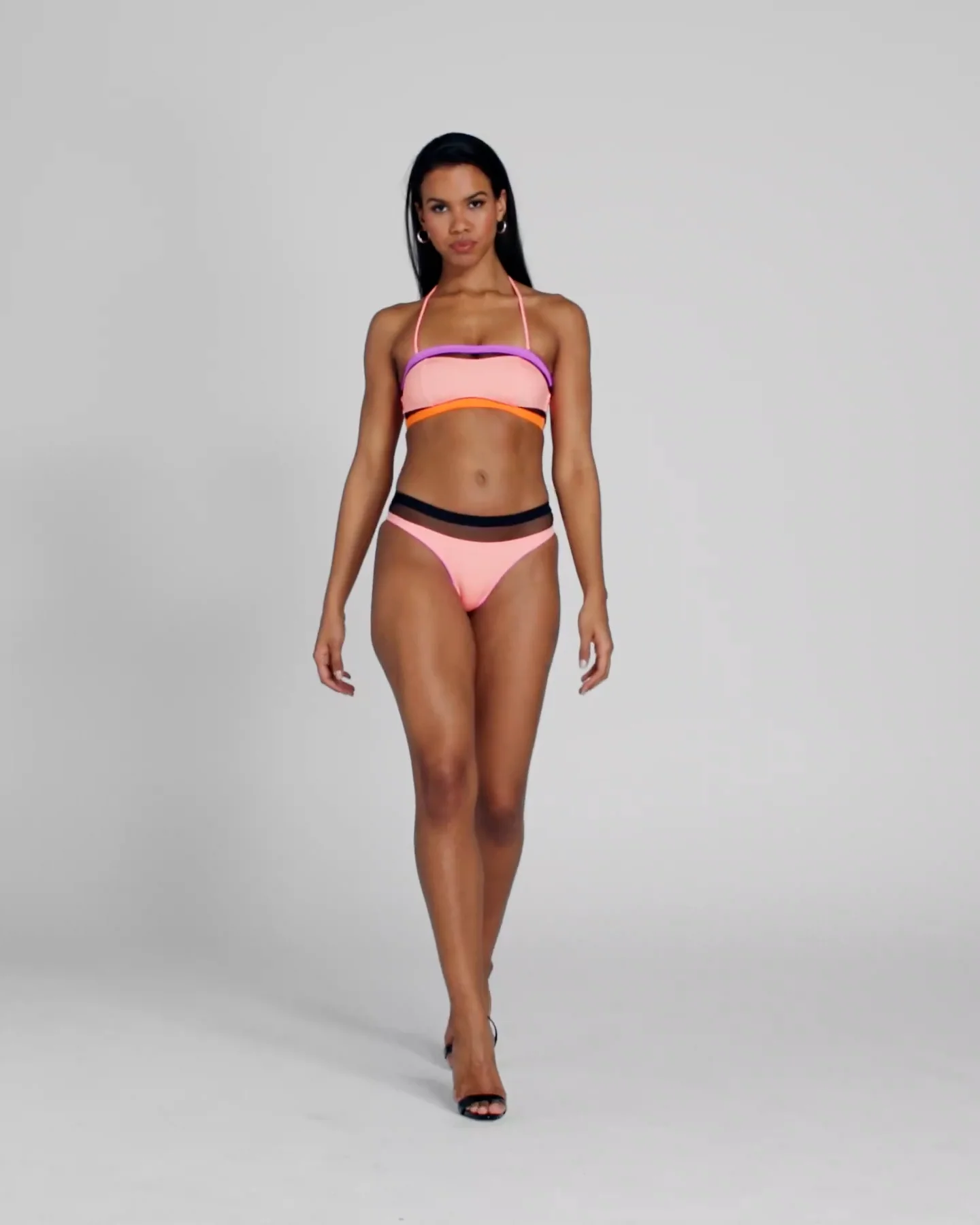 Ensemble Bikini AGENT PROVOCATEUR ZENAYA - Taille L - Couleur Green Lilac - Grands Slips - Neuf Avec Étiquettes